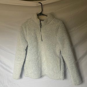 Light blue fuzzy pullover